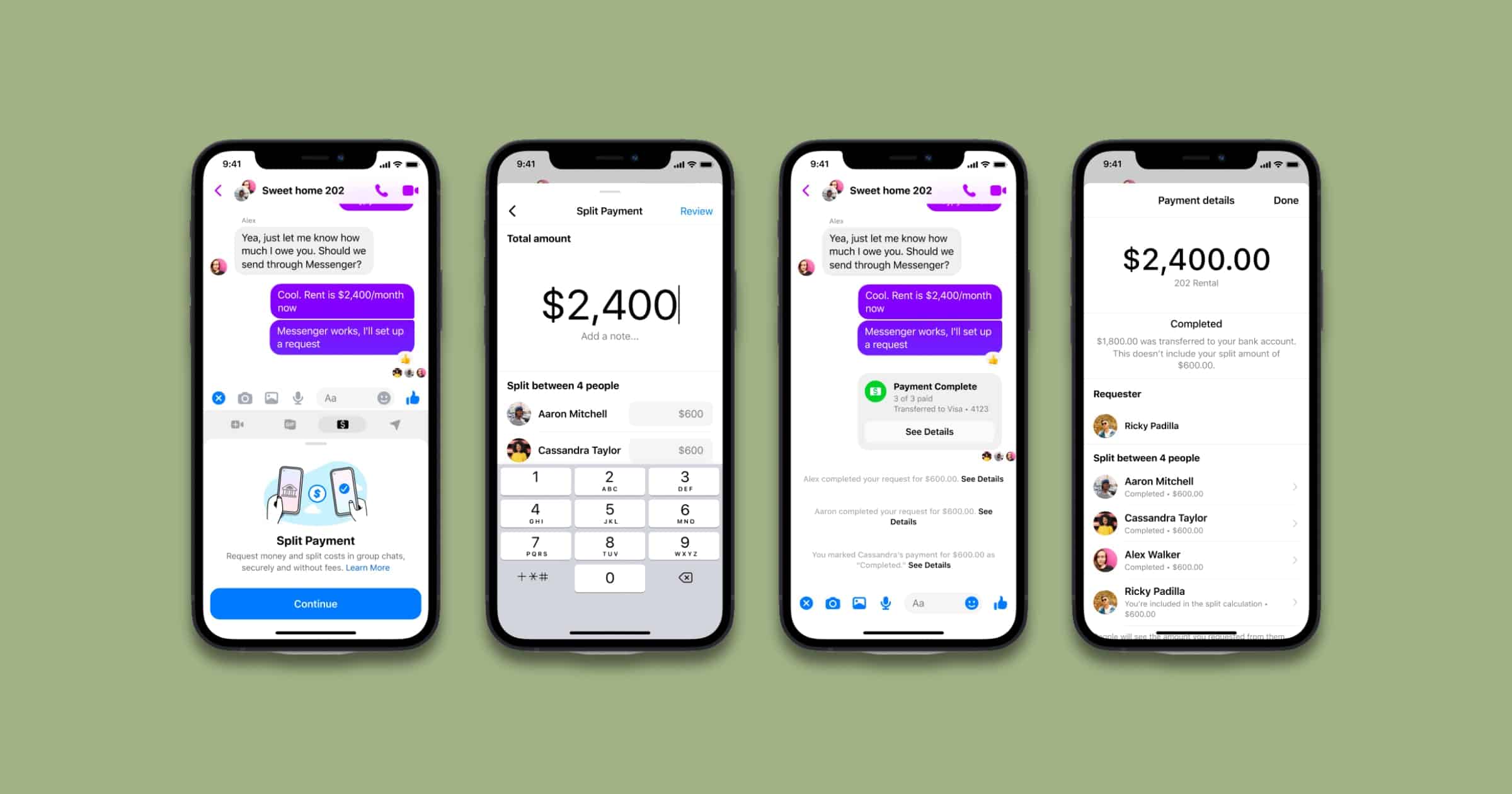 Facebook Takes on Apple Cash With New Split Payments in Messenger