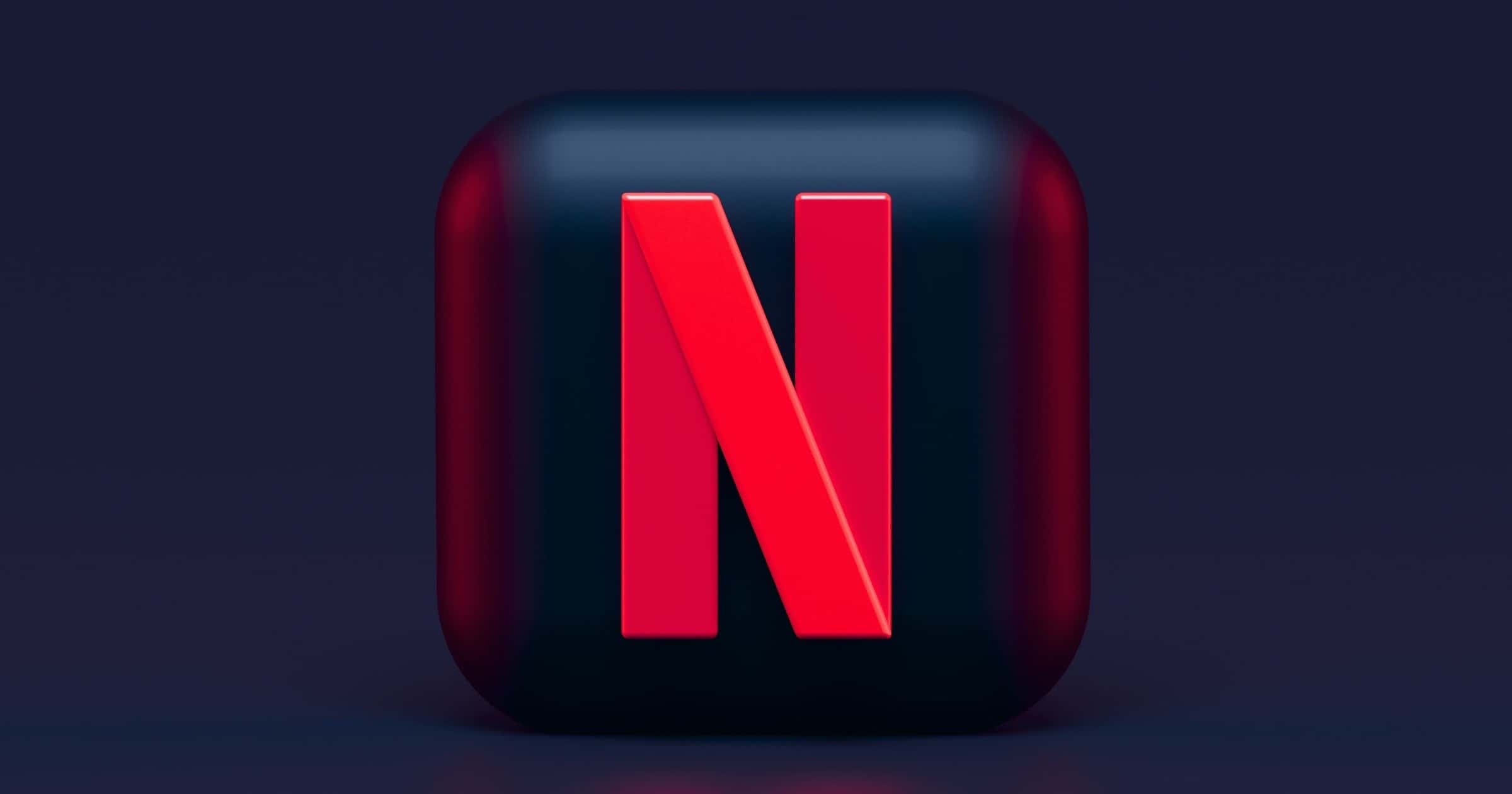 3D netflix app logo