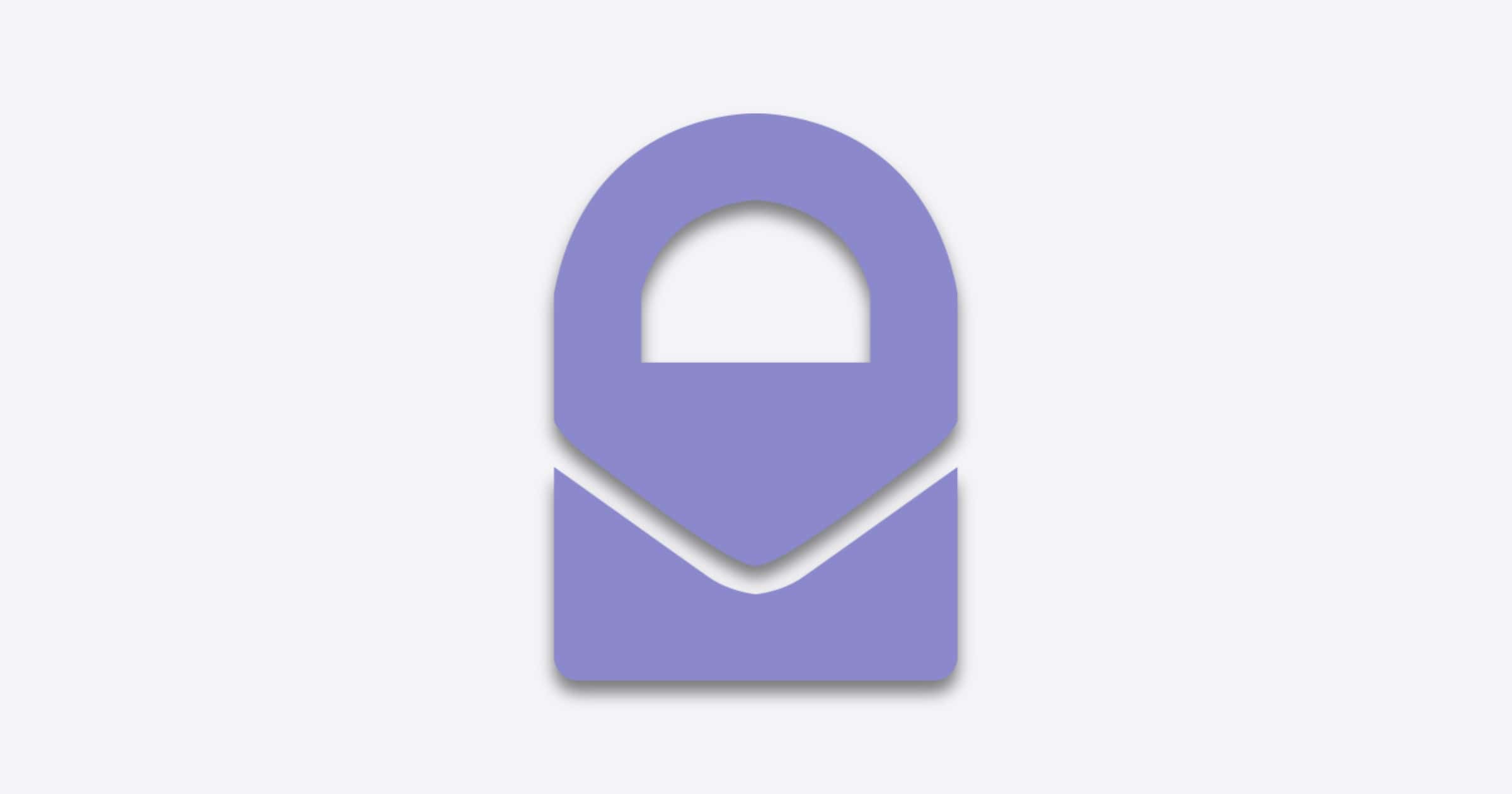purple protonmail logo