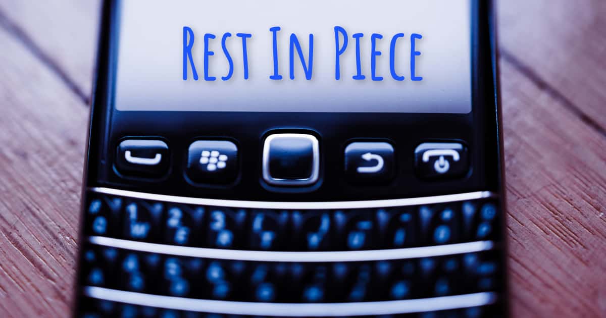 5G BlackBerry Dead