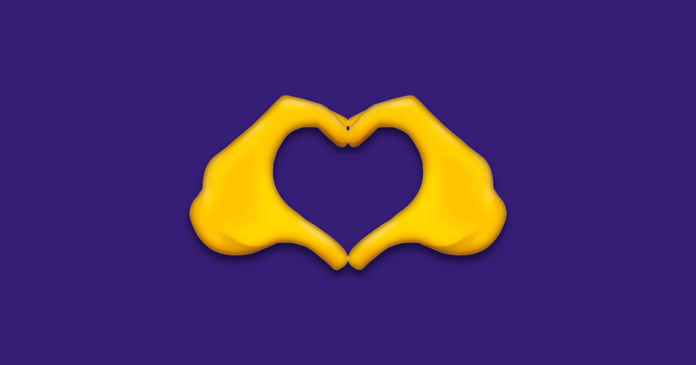 emoji 14 heart hands