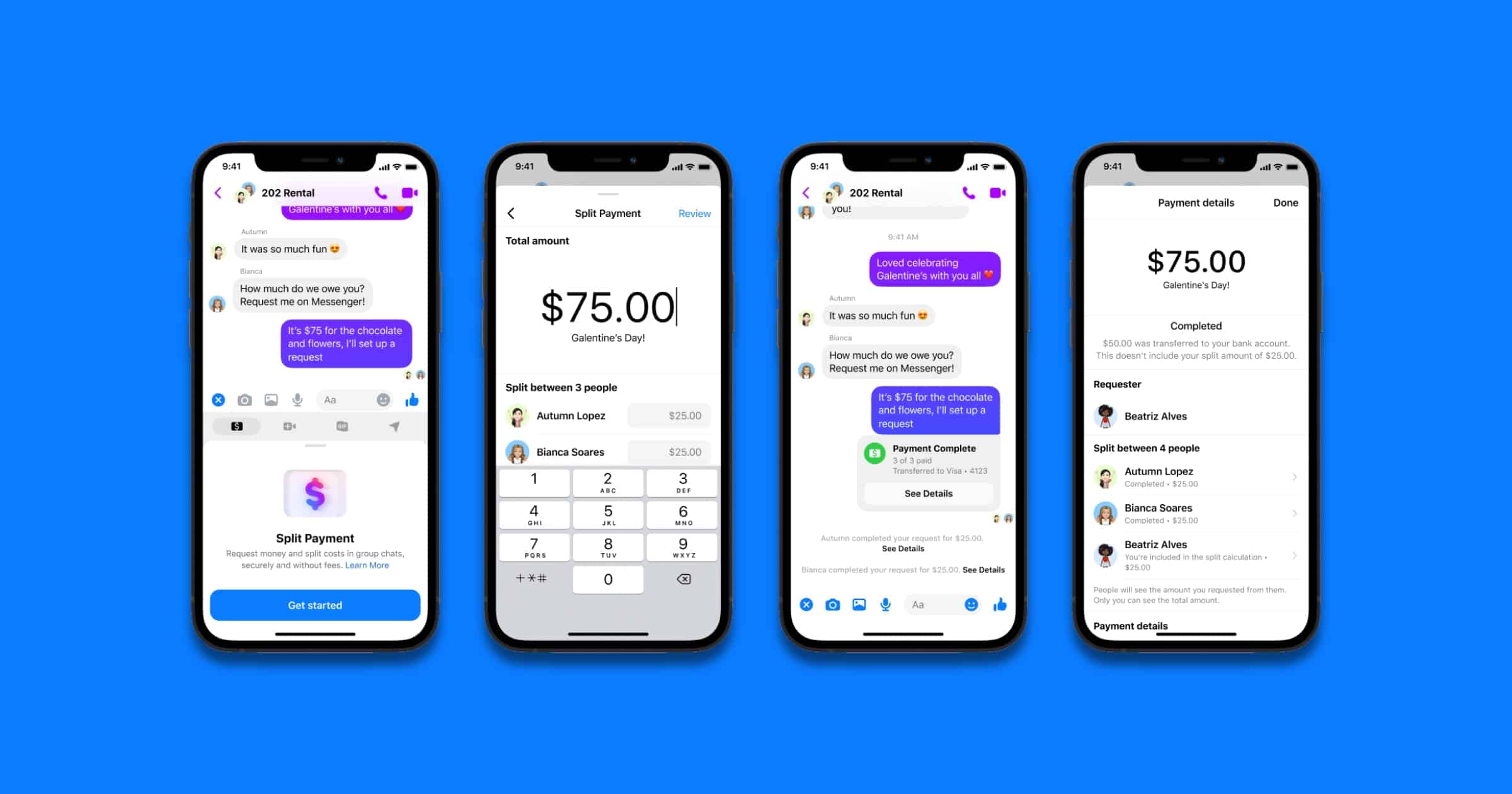 Split Payments in Messenger Rolls Out to Facebook Users