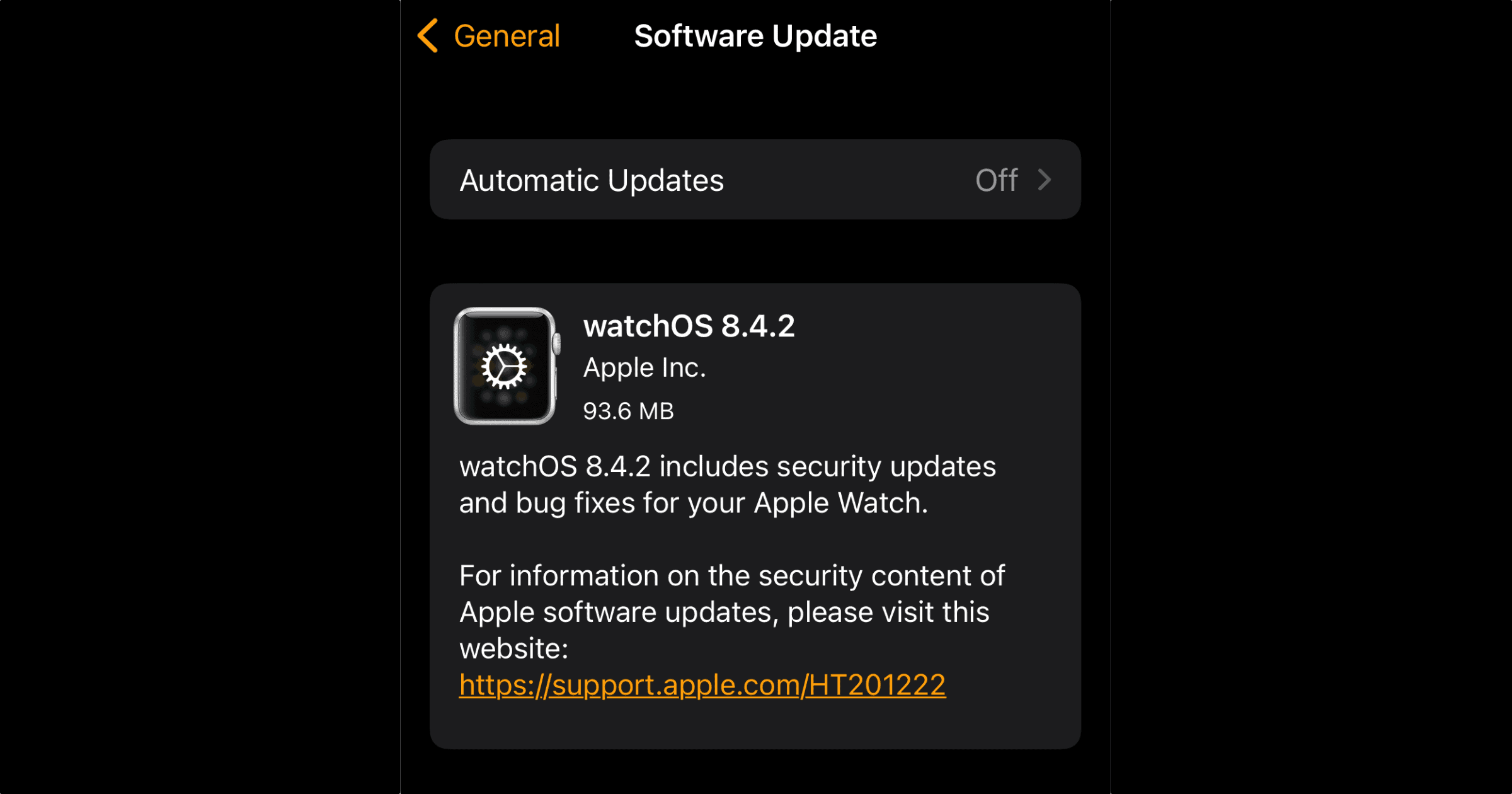 Apple Releases watchOS 8.4.2