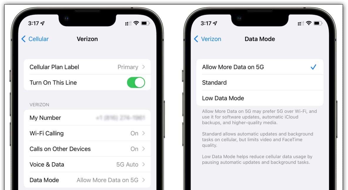 5G Data Mode