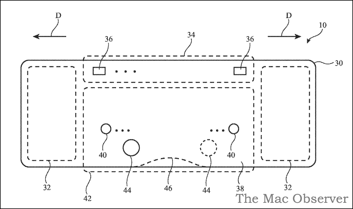 Apple Sleep Mask Patent Image - Device Front Overview