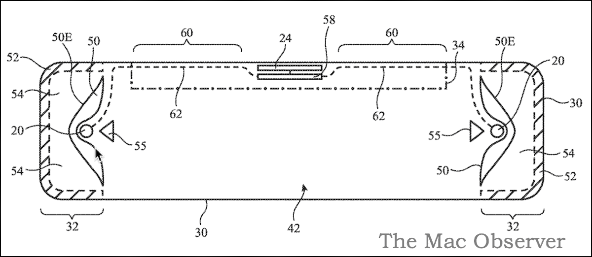 Apple Sleep Mask Patent Image - Device Rear Overview