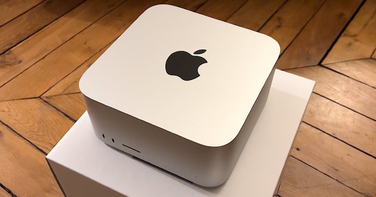 Mac Studio Received Early Out of Box Front