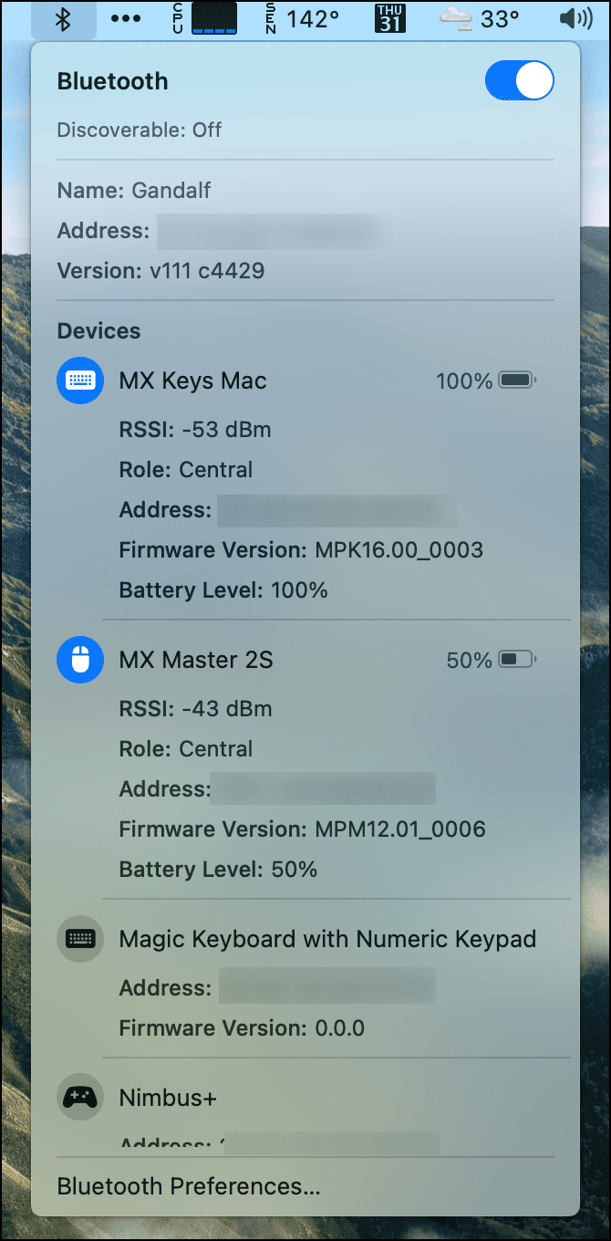 No more reset Bluetooth option in macOS