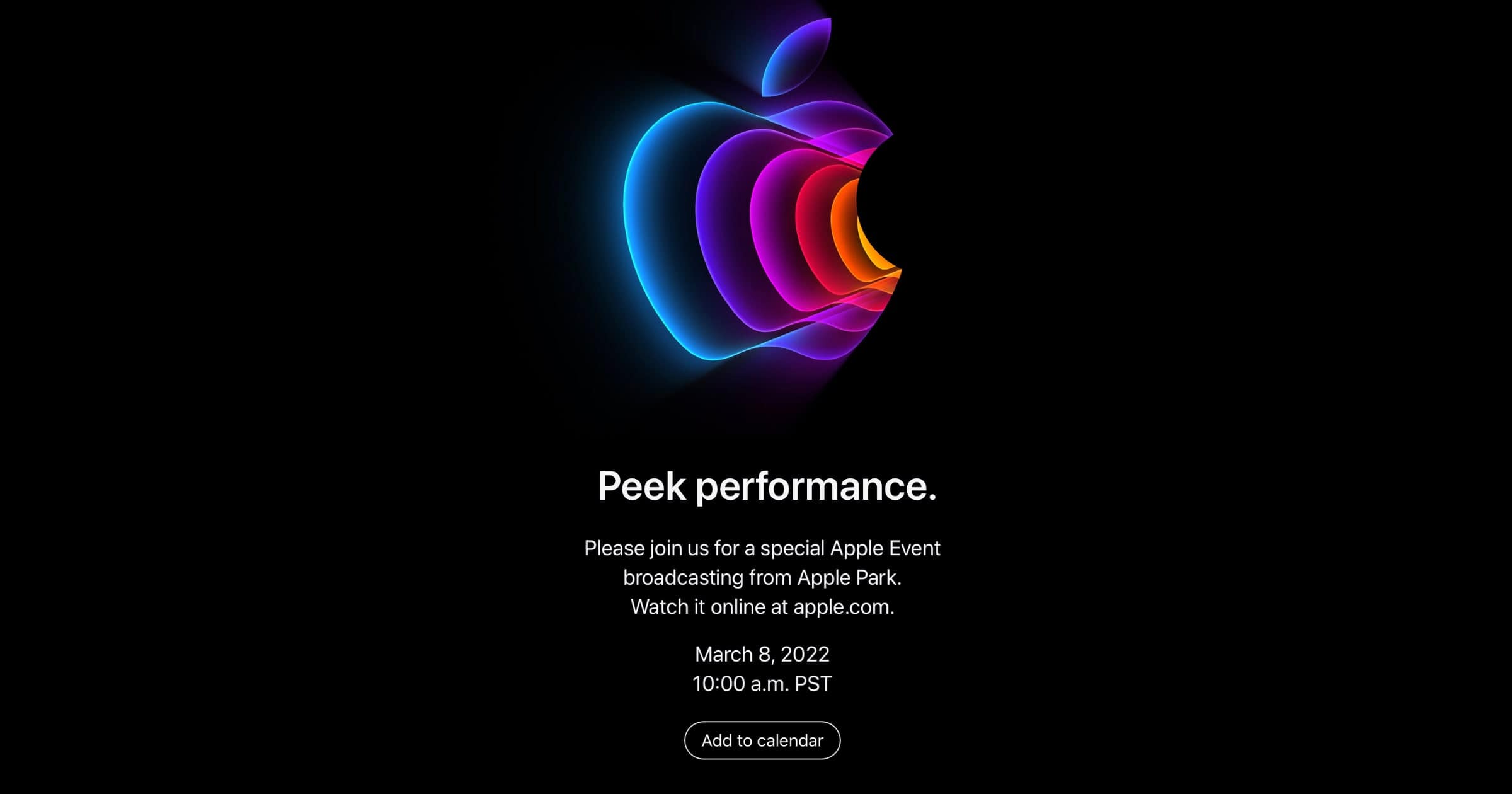 What to Expect From Apple’s ‘Peek Performance’ Event