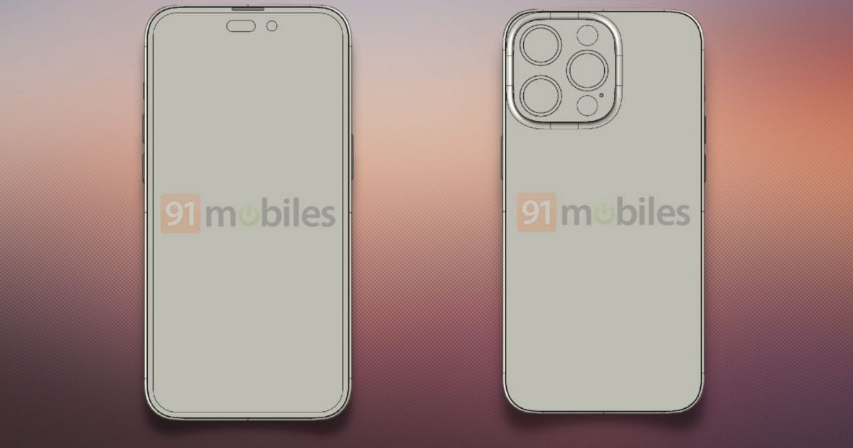 First Look at the iPhone 14 From Leaked CAD Renders
