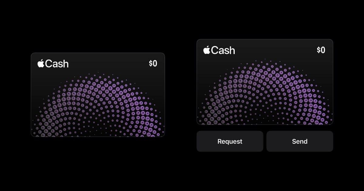 Apple Cash New Buttons