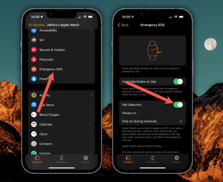 Set Up Apple Watch Fall Detection