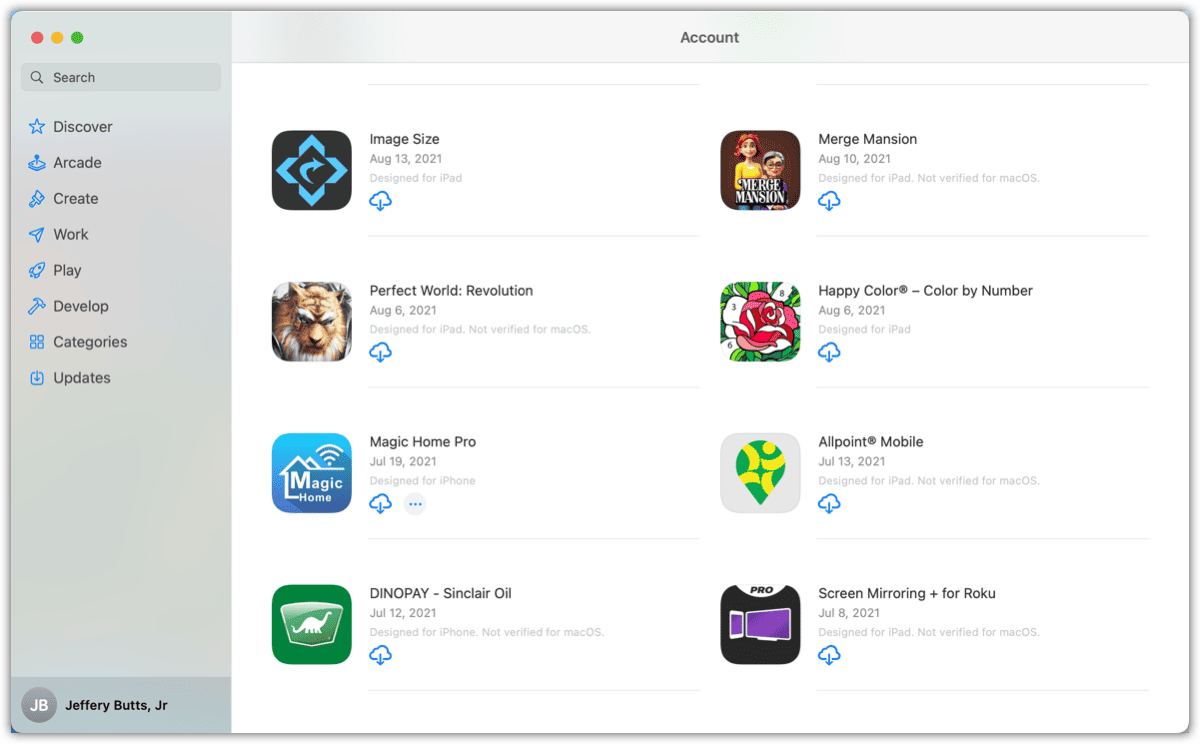 Viewing iOS Apps on Mac App Store
