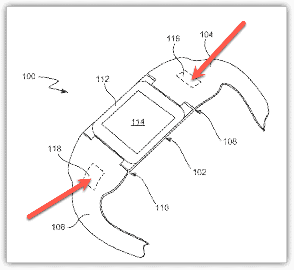 electronic band for apple watch depiction