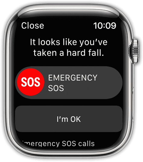 watchOS 8 Display Fall Detection Alert