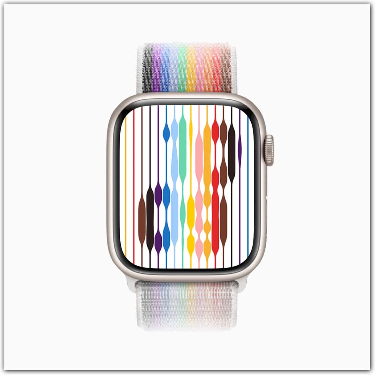 Apple Watch Series 7 Pride Threads face
