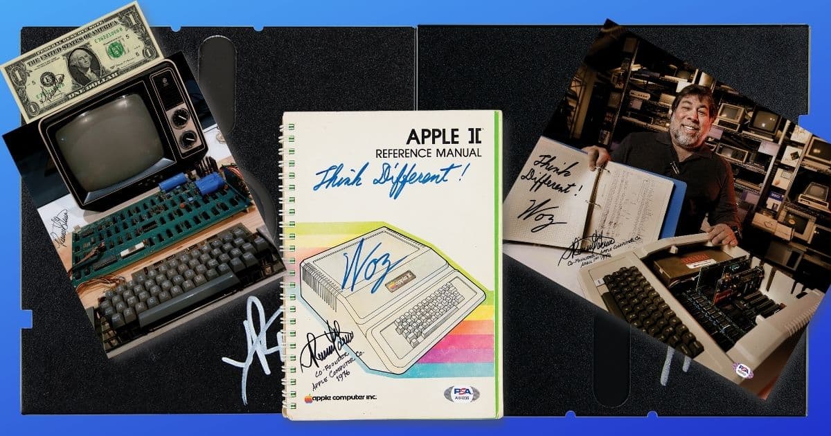 Signed Memorabilia of Apple History Placed for Auction