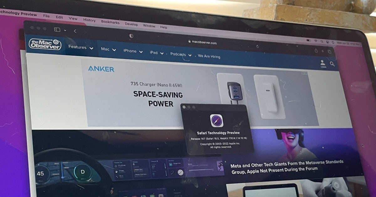 Apple Releases Safari Technology Preview 147 With Certain macOS Ventura Features