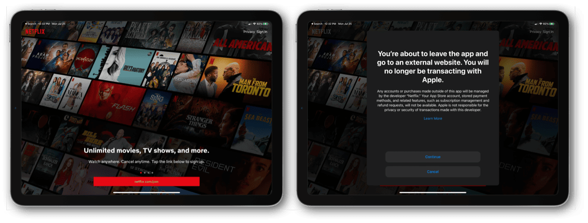 Netflix External Subscription Link