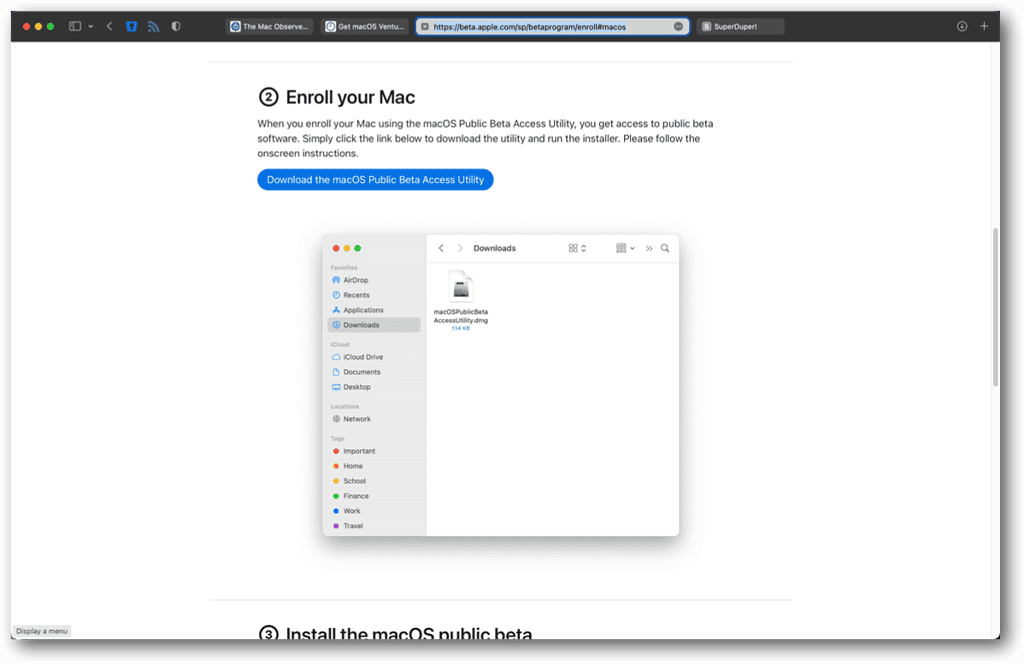 How to Install macOS 13 Ventura Public Beta
