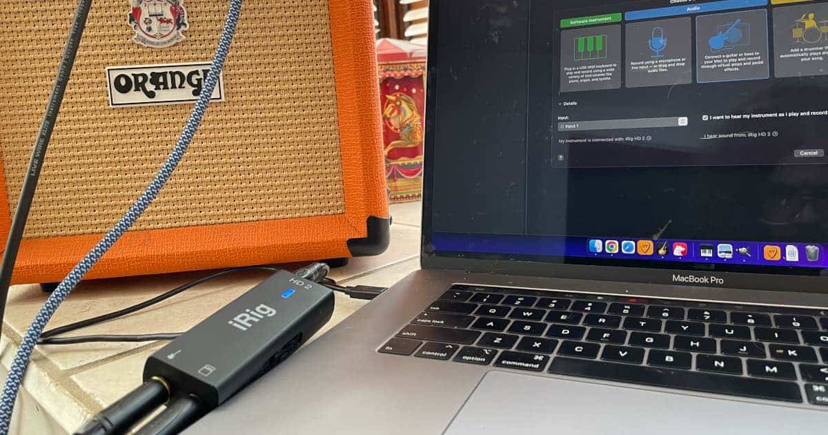 bagværk overvælde komme til syne How to Choose the Right Gear to Connect Your Guitar to GarageBand (Mac/iPhone/iPad)  - The Mac Observer