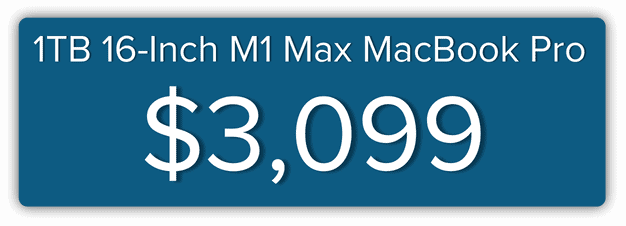 1TB 16-Inch M1 Max MacBook Pro