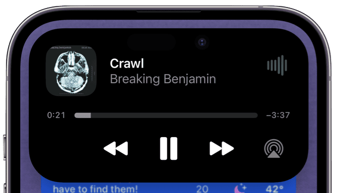 Dynamic Island Miniplayer Expanded