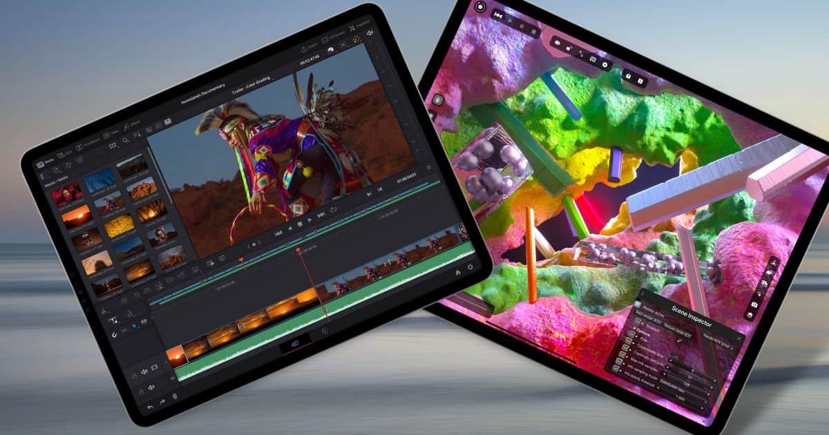 octane x and davinci resolve on iPad