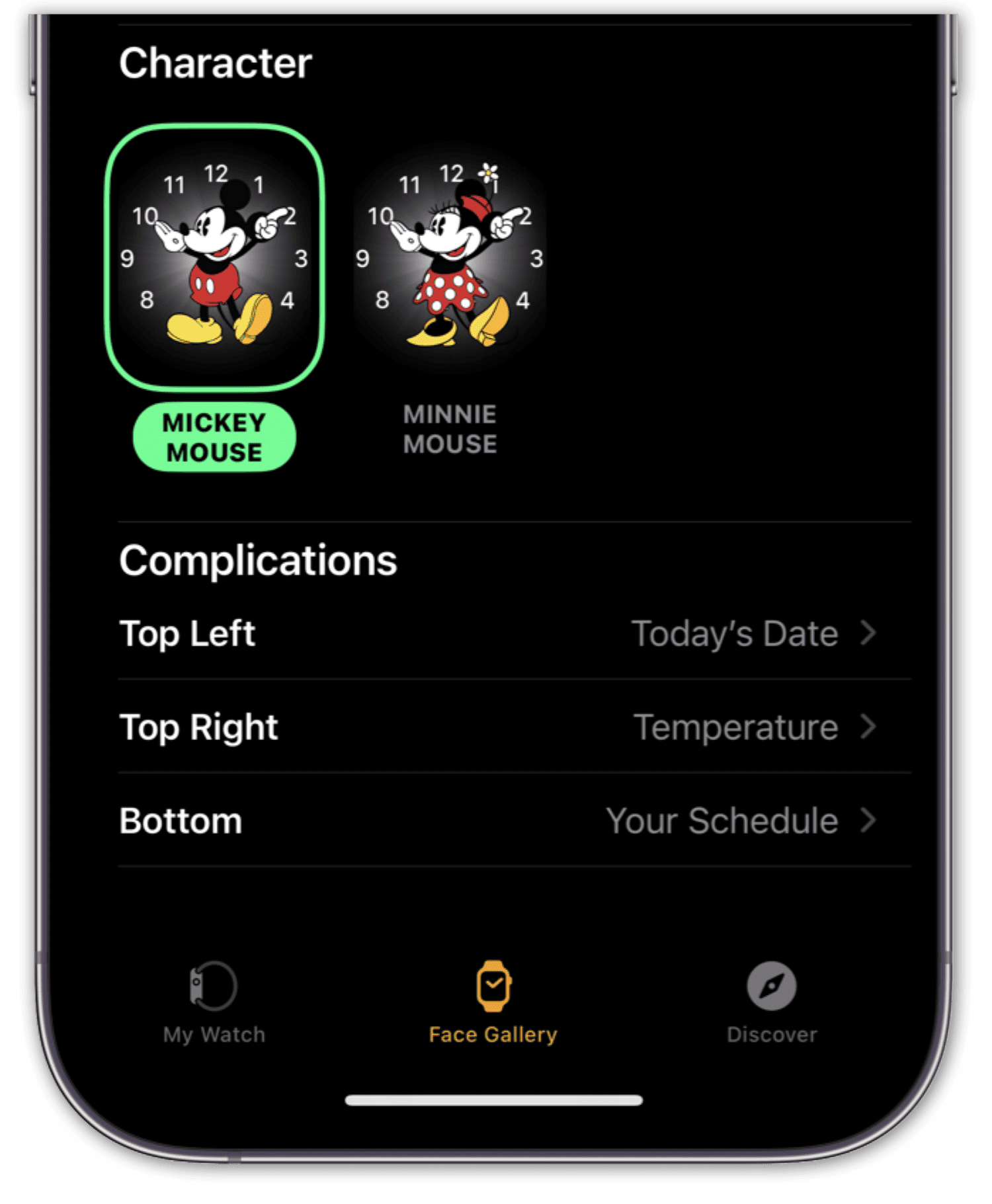 Mickey Mouse Change Complications