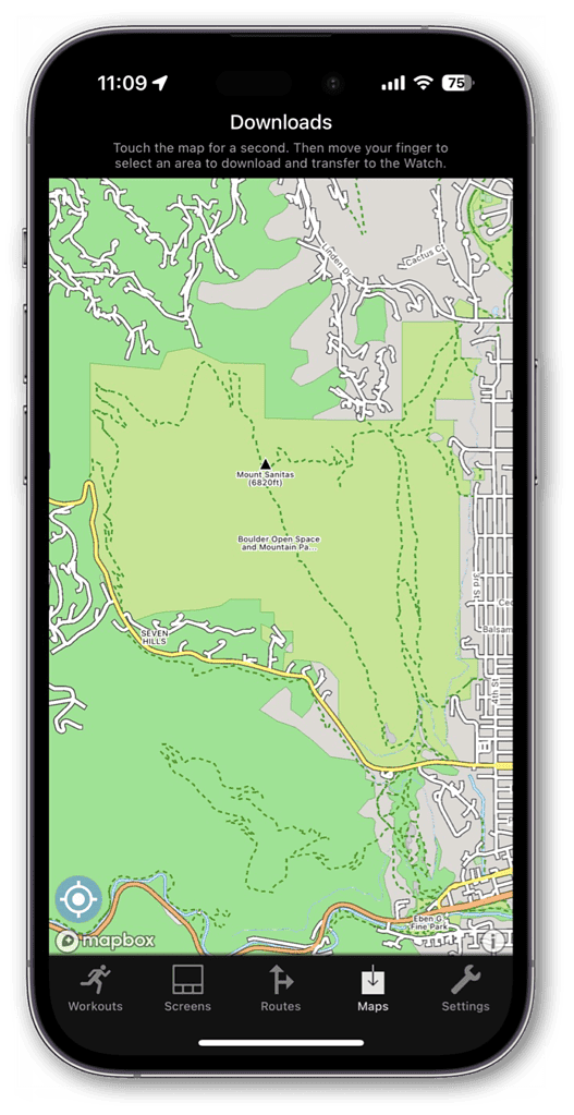 select map area