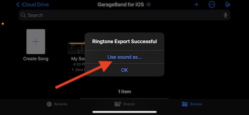 change iphone ringtone using garageband