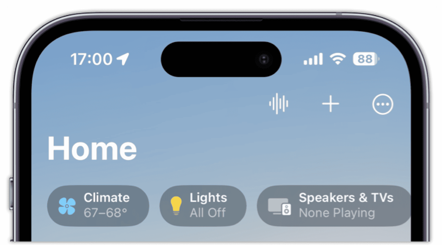 New Home App Climate Sensors