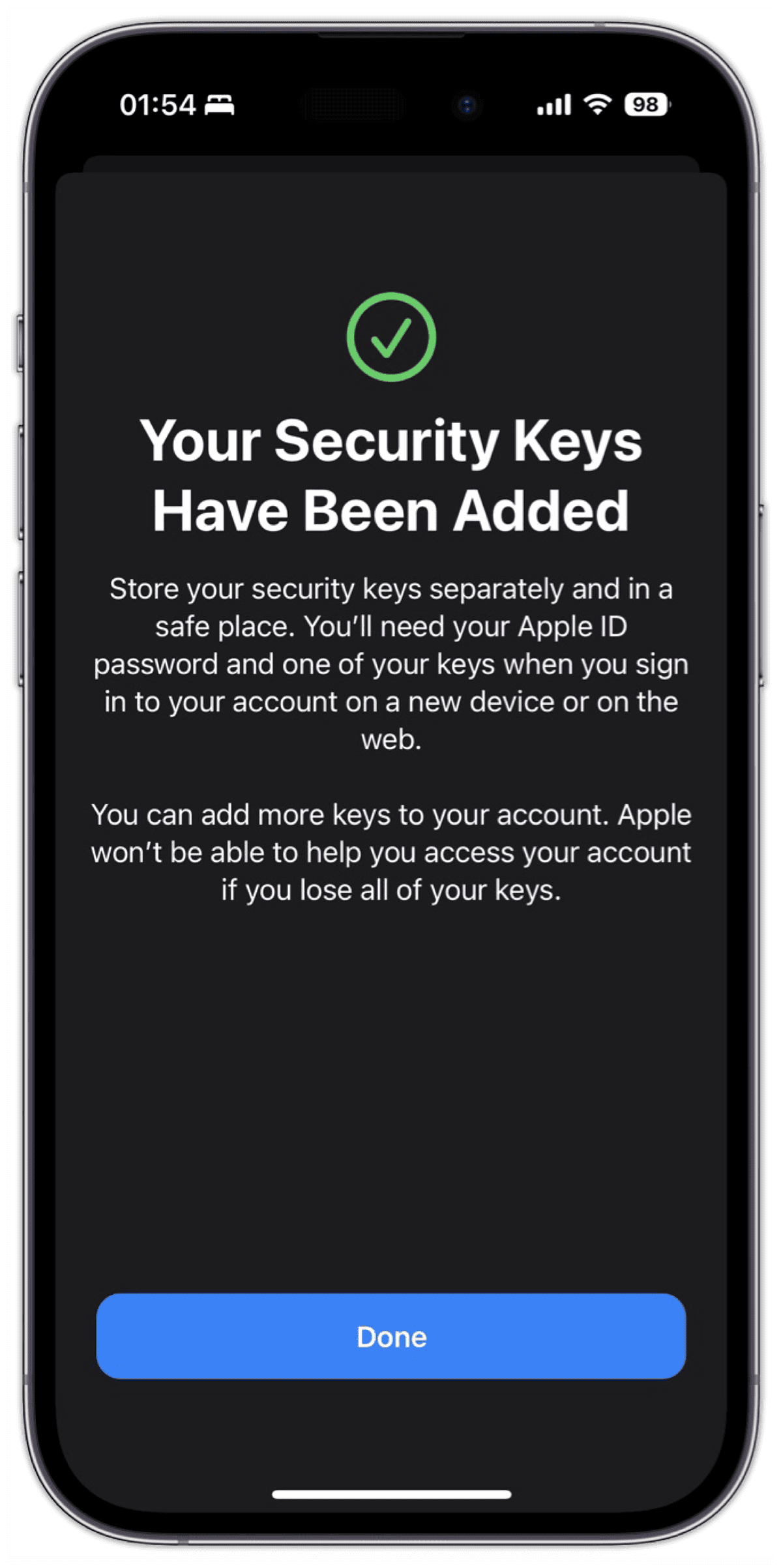 How to Set Up Security Keys for Apple ID on Your iPhone