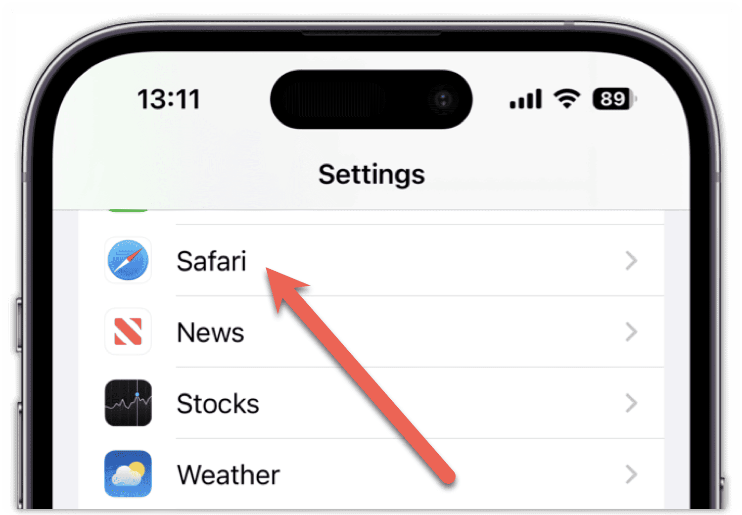 iOS Settings - Safari