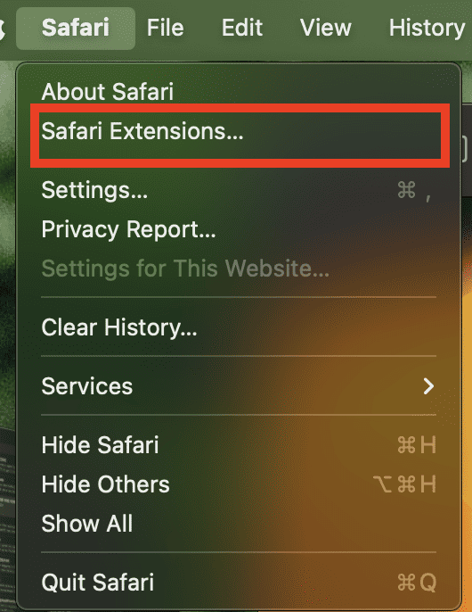 safari facebook extension