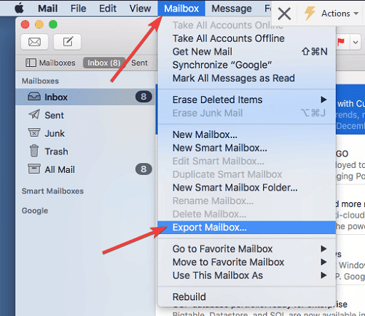 export_mailbox How to export apple mail folders to outlook 2016