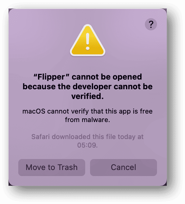 flipper not verified