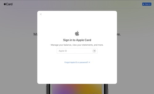 Apple ID Input
