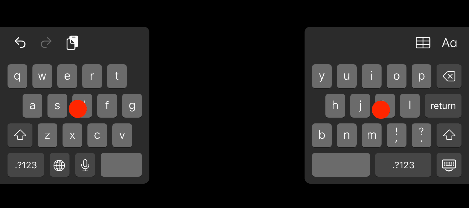 keyboard split merge how to make keyboard bigger on ipad
