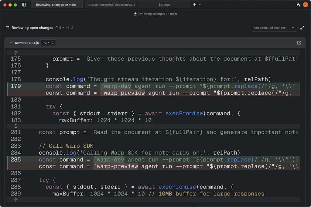 Warp for Mac