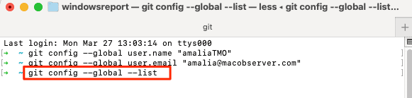 config_list install Git on Mac
