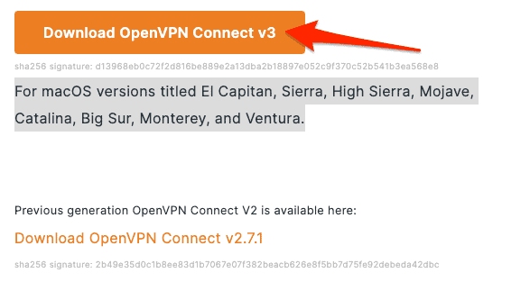 download_openvpn_connect_v3 How To Set Up OpenVPN Server and Client on macOS