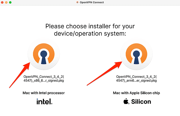 intel-silicon How To Set Up OpenVPN Server and Client on macOS