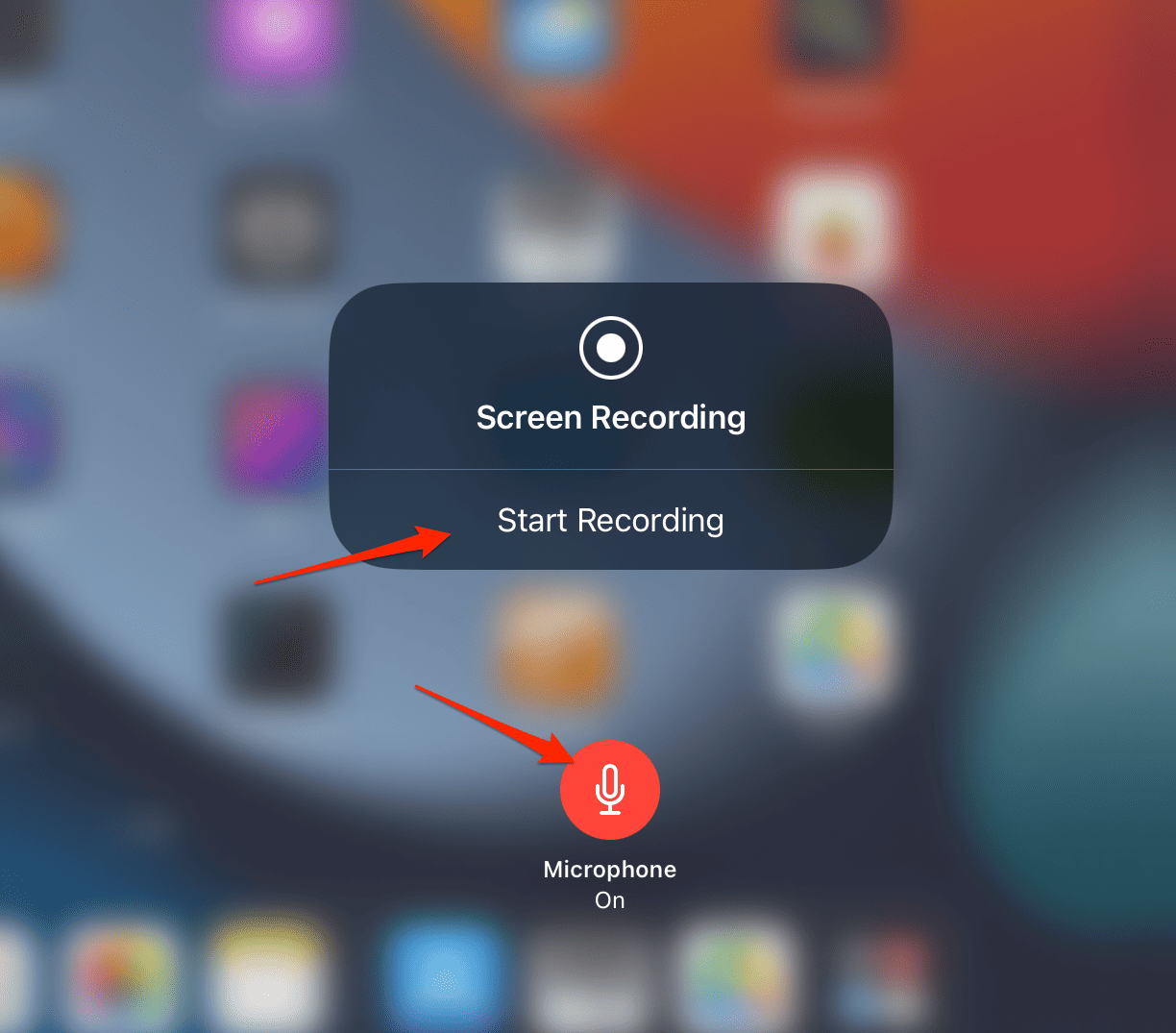 microphone_start_recording how to record with sound on ipad