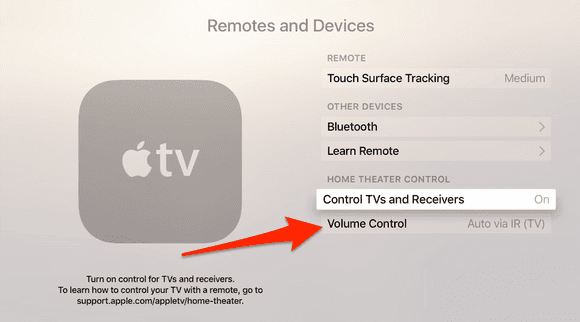 volume_control apple tv remote volume not working
