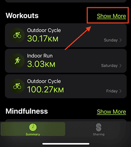 how to delete workout from fitness app