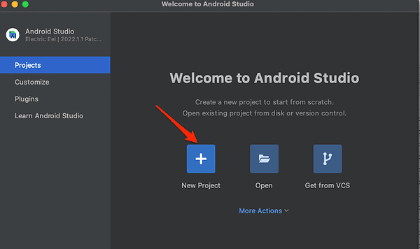 new project android studio Download Android Studio for Mac