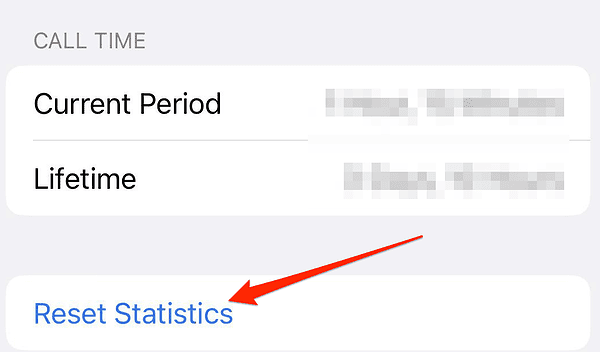 reset statistics button what is reset statistics on iPhone