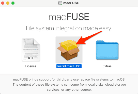 macfuse package installer