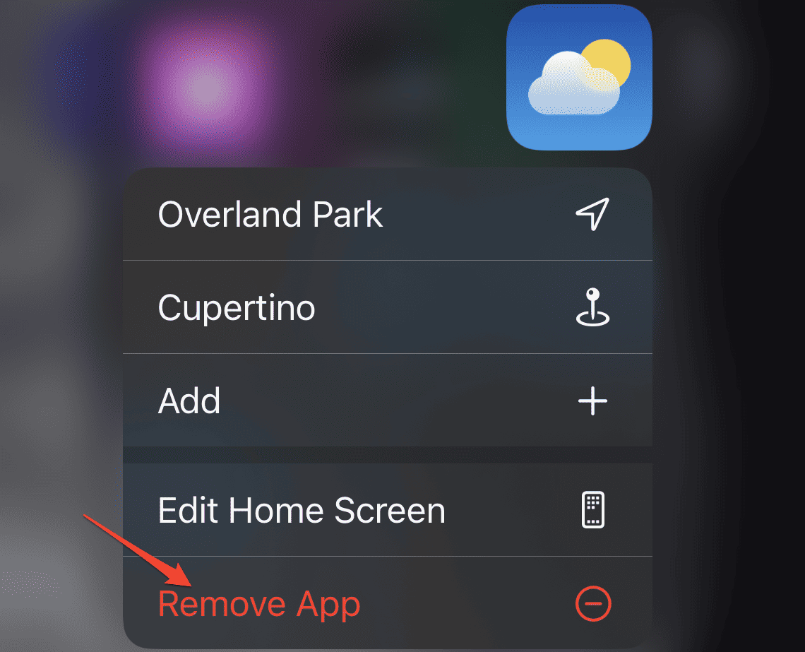 remove_app weather app not working on iPhone